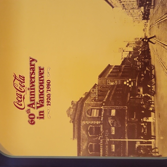 Vintage Coca-Cola 1980 60th Anniversary in Vancouver Tray. - Picture 4 of 7